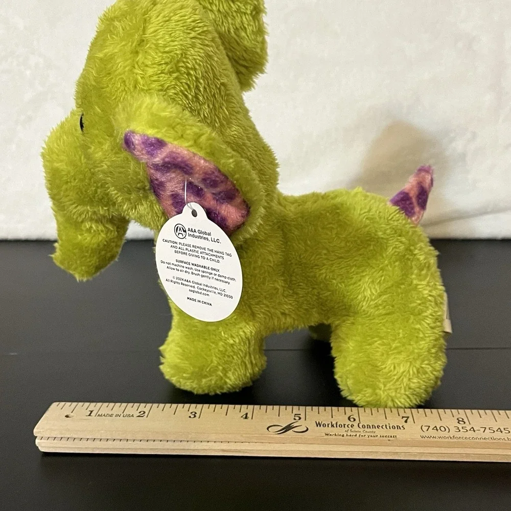 A&A Global 2024 Boho Green Elephant Plush 8